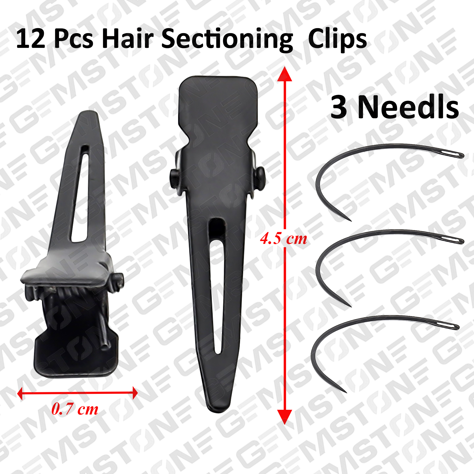 7-Hair Sectioning Clips With Needls_